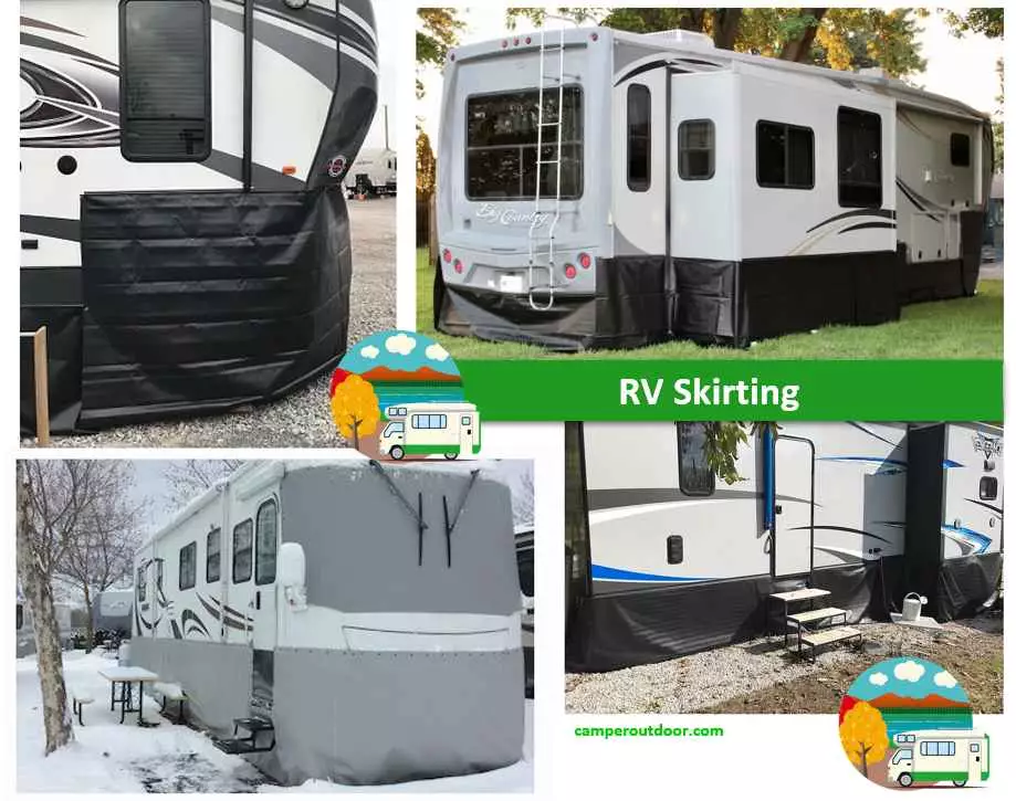 how to winterize a camper to live in reduce heat loss RV Skirting to live in handle RV antifreeze keep mice out of the RV when live in winterize a motorhome for winter living winterize a travel trailer for living in 