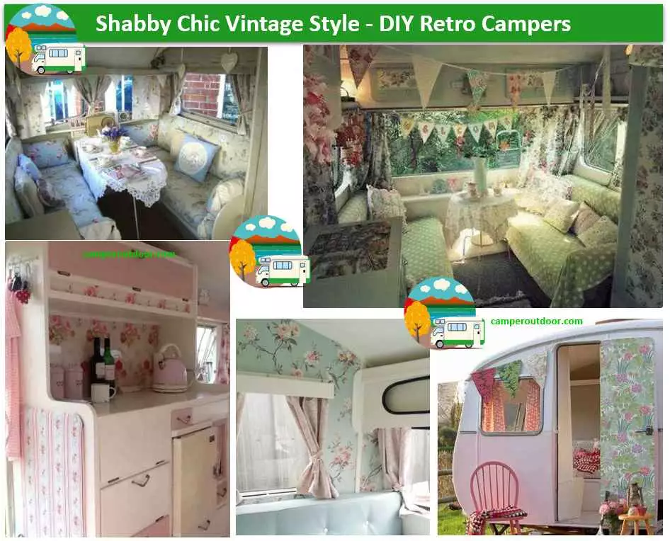 shabby chic vintage retro campers