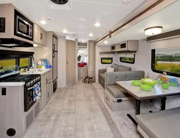 pop up hybrid camper trailer with dry bathroom