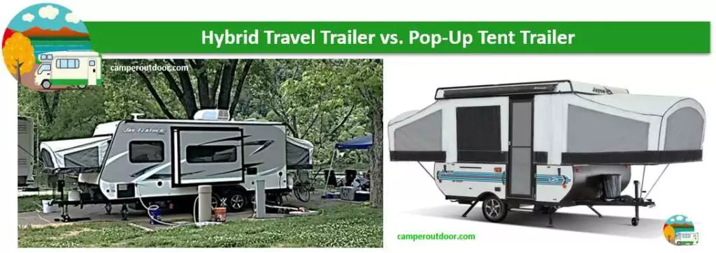 What is a Hybrid Travel Trailer? Hybrid Travel Trailer vs Pop Up camper Trailer