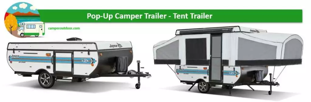 What is a Pop-up Camper Trailer? It is a unique camper trailer because it folds down for easy towing and storage, whether is a pop up tent trailer or a pop up hard side camper