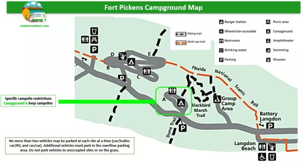 Fort Pickens Campground Loop A