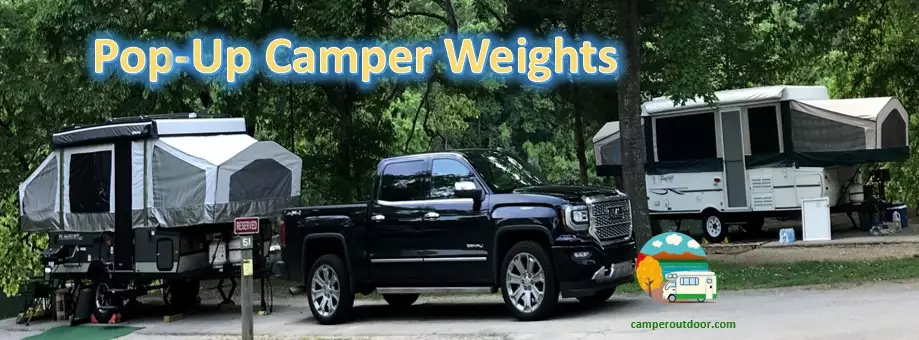 pop up camper weights