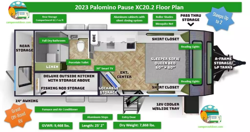 Palomino Pause XC20.2 Floor Plan review