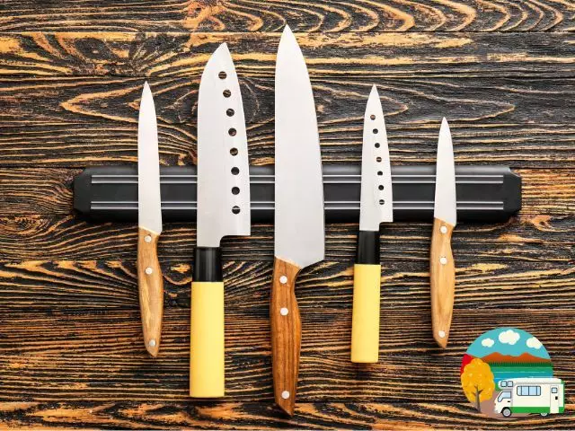 rv storage ideas for kitchen magnetic knife holder