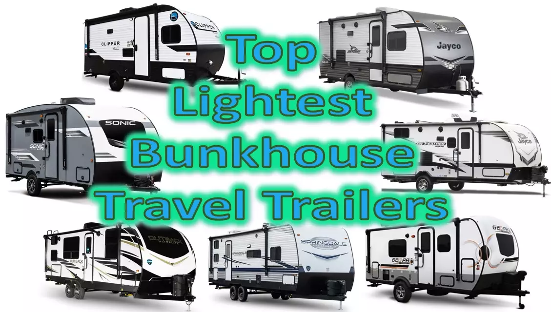 lightest bunkhouse travel trailers