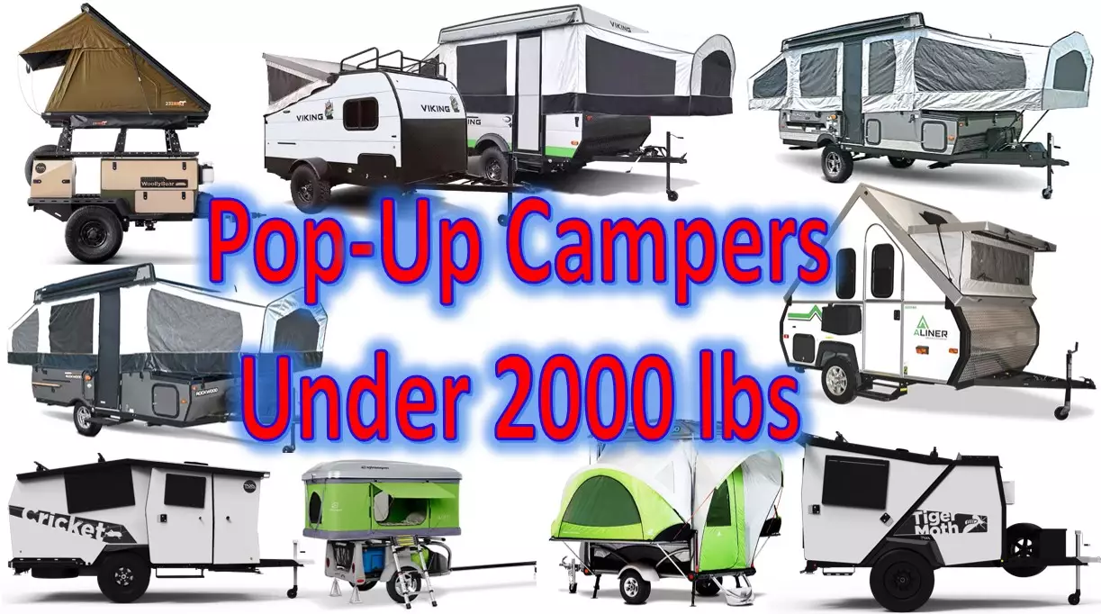 pop up campers under 2000 lbs