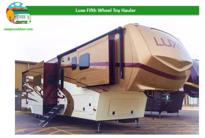 largest 5th wheeel toy hauler 2024 luxe  48fb