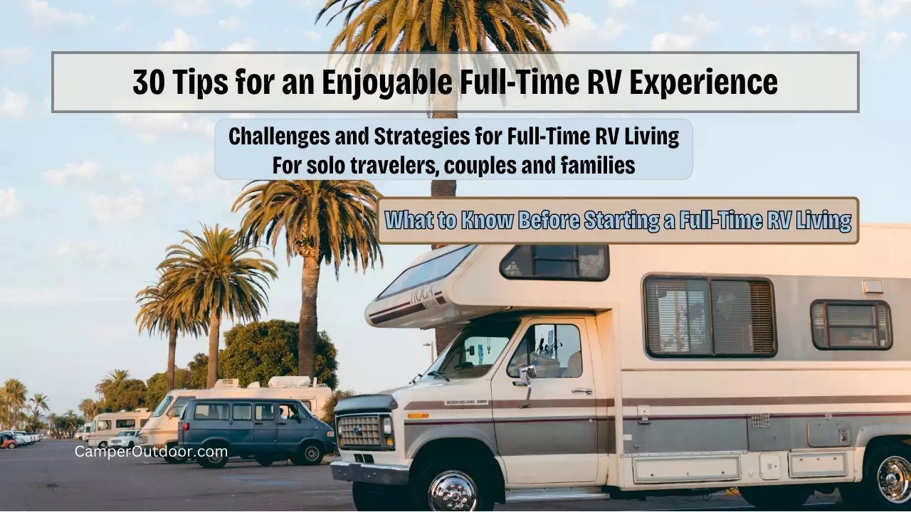 what to know before full time rv living checklist