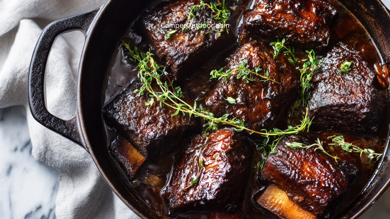 tender beer-braised short ribs that melt in your mouth